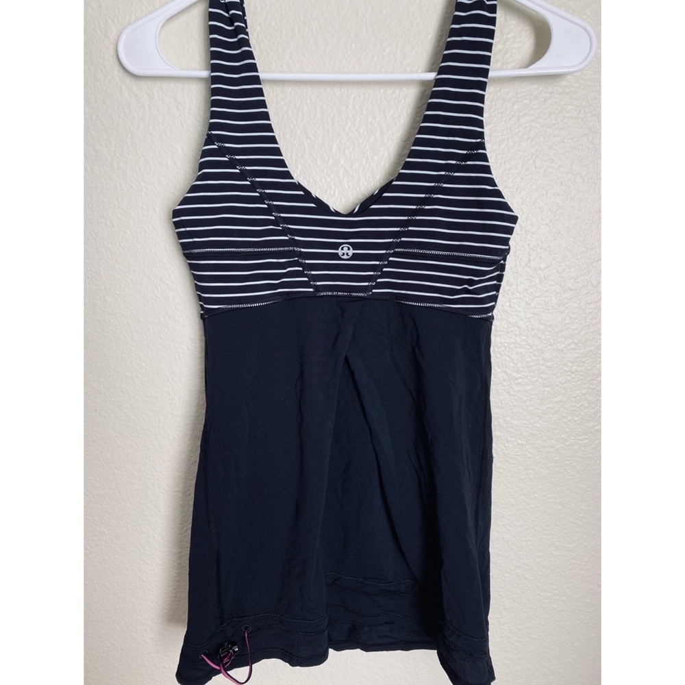 Lululemon tame me tank parallel stripe black - Picture 3 of 4